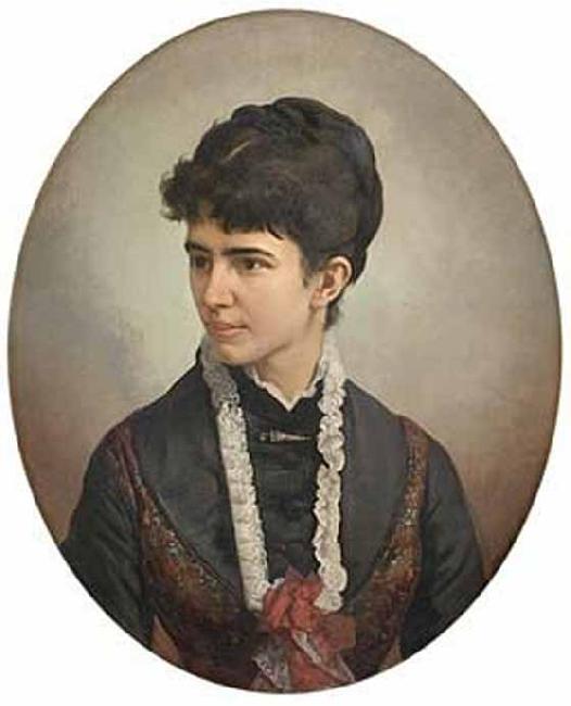 Victor Meirelles Portrait of a woman oil painting image